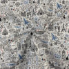 Tissu coton imprimé Paris froissé