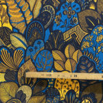 Tissu d'ameublement floraison jaune mètre