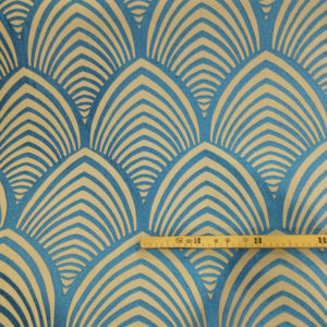 Tissu d'ameublement œuf géométrique mètre