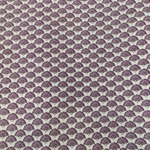Tissu coton imprimé japoni violet