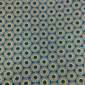 Tissu coton imprimé cercle géométrique