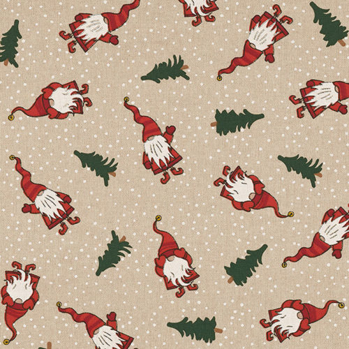 Tissu aspect lin Noel Activités