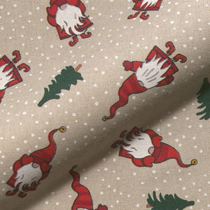 Tissu aspect lin Noel Activités