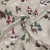 Tissu aspect lin Noel Activités froissé