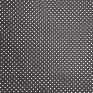 Tissu coton imprimé points noir