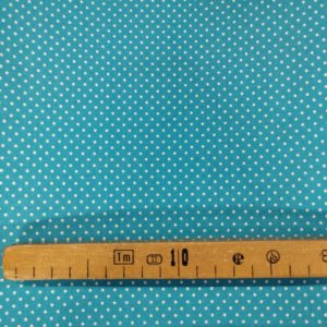 Tissu coton imprimé points bleu mètre