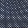 Tissu coton imprimé points bleu marine