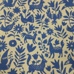 Tissu d'ameublement animaux lin