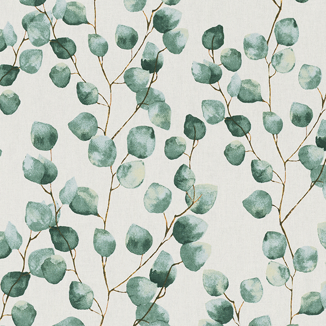 tissu aspect lin eucalyptus blanc