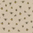 Tissu aspect lin abeilles
