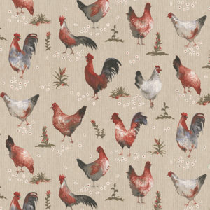 Tissu aspect lin coq