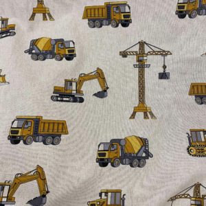 Tissu aspect lin chantier