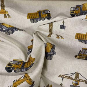 Tissu aspect lin chantier froissé