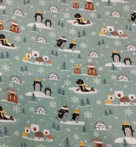 Tissu coton imprimé pôle nord