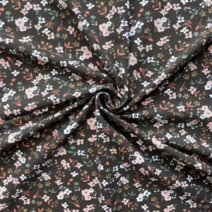 Tissu coton imprimé parfum de fleurs