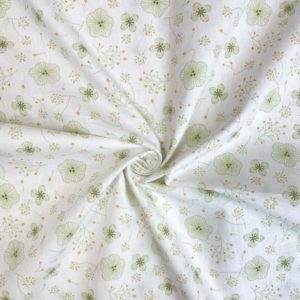 Tissu coton imprimé volatile florale