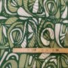 Tissu aspect lin art vert mètre