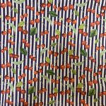 Tissu aspect lin cerise