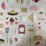Tissu aspect lin cake