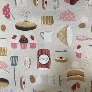 Tissu aspect lin cake