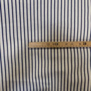 Tissu aspect lin lignes fines mètre