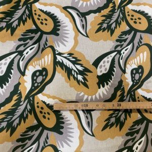 Tissu aspect lin feuilles magiques mètre