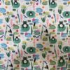 Tissu aspect lin grenouille
