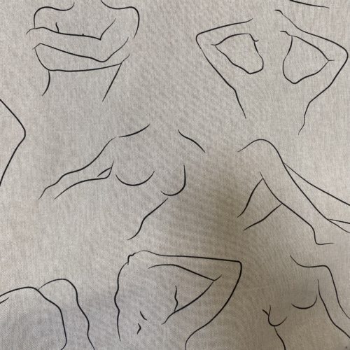 Tissu aspect lin art corporel